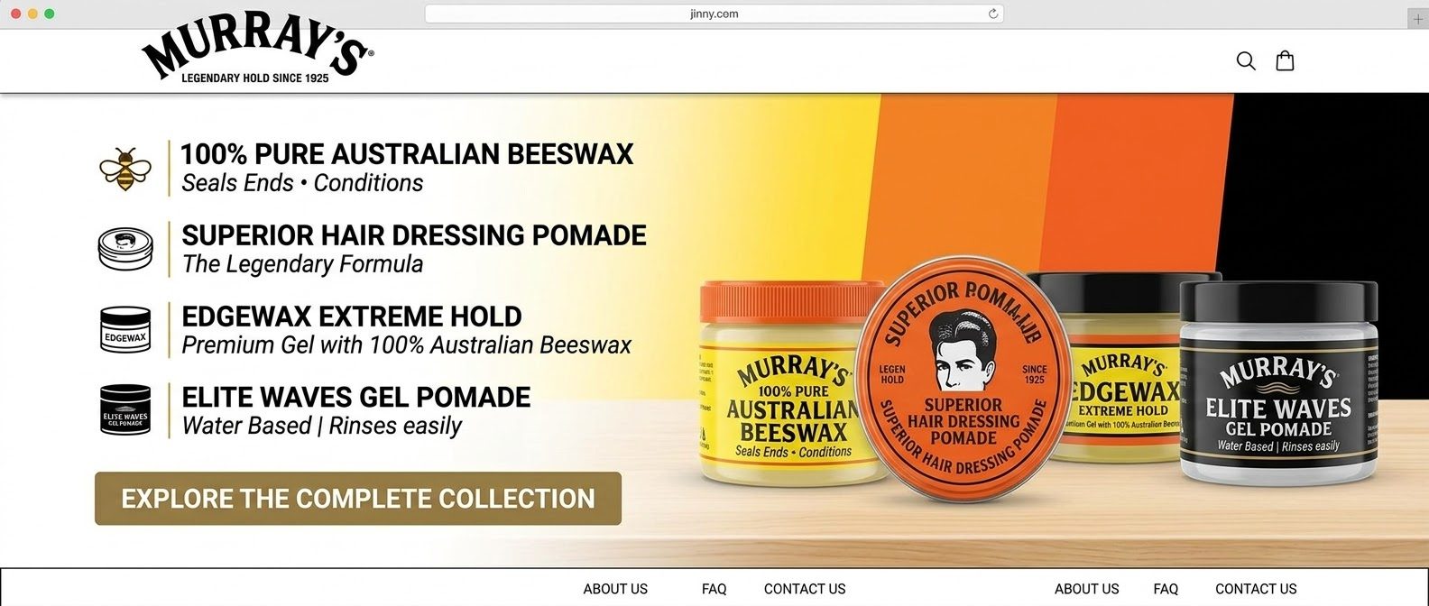 Murray's — legendary hold since 1925, pomades and beeswax