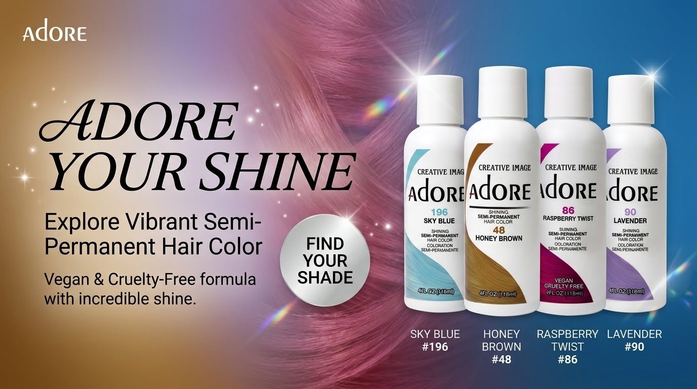 Adore — vibrant semi-permanent hair color, vegan and cruelty-free