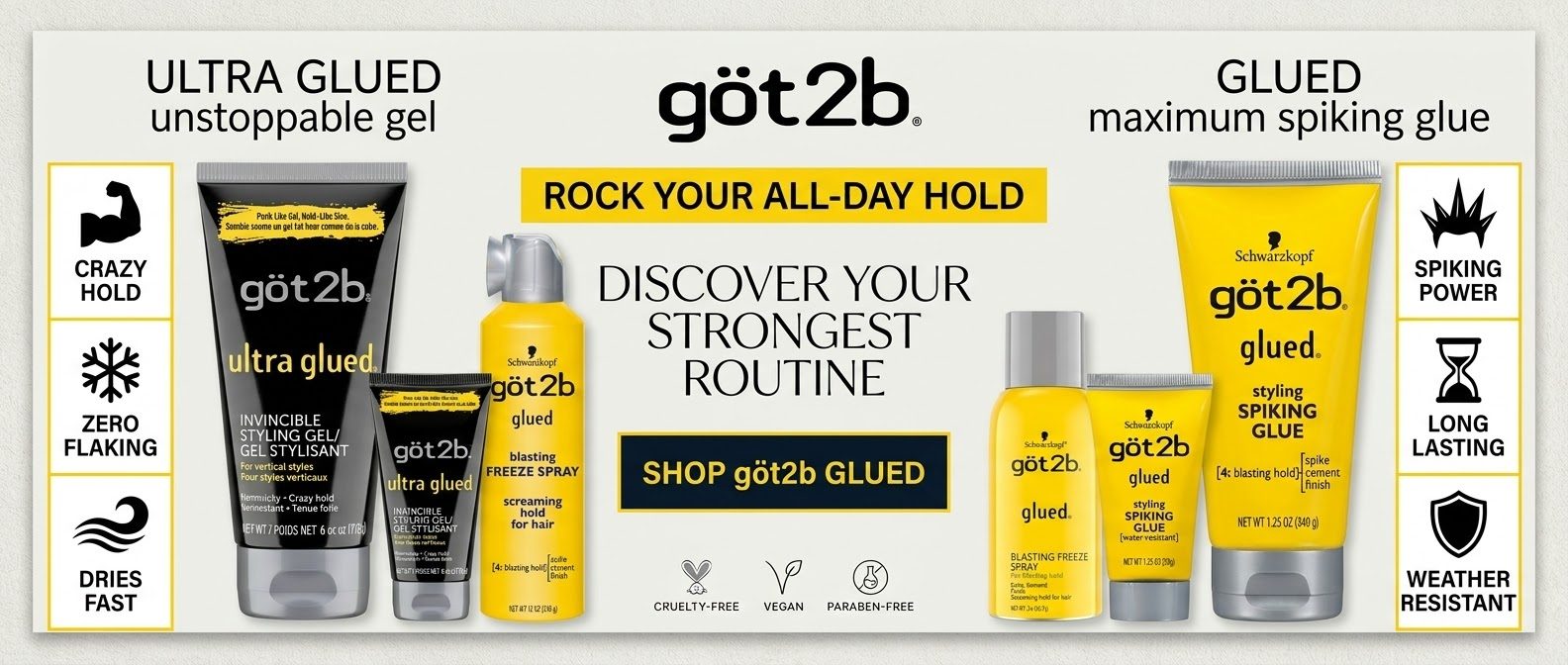 got2b — rock your all-day hold with Glued styling