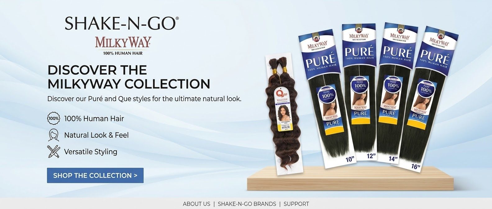 Shake-N-Go MilkyWay — 100% human hair collection